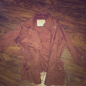 Anthropologie Brown Anorak